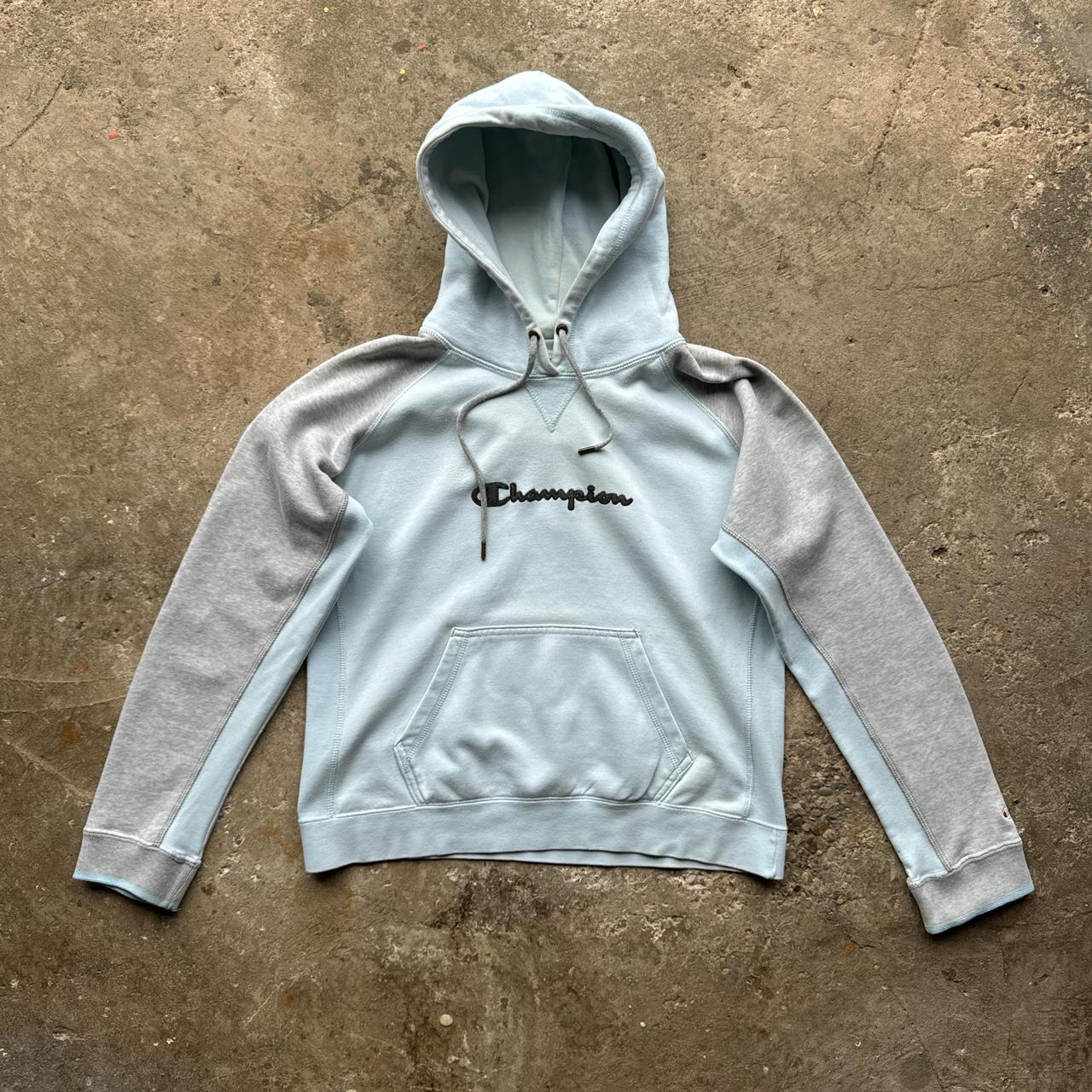 Light blue and grey hoody