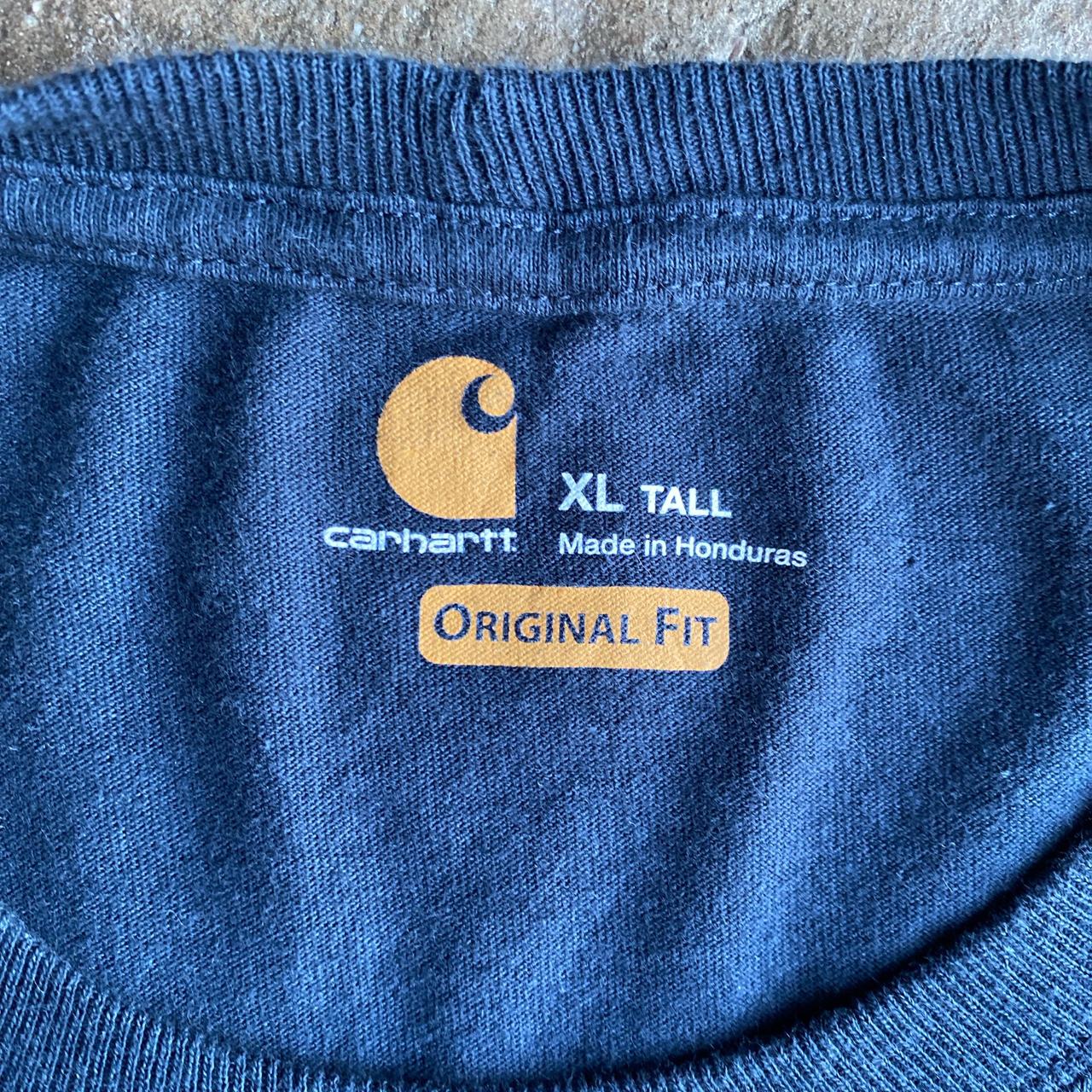 Navy Carhartt Single Pocket Graphic T-Shirt - XL