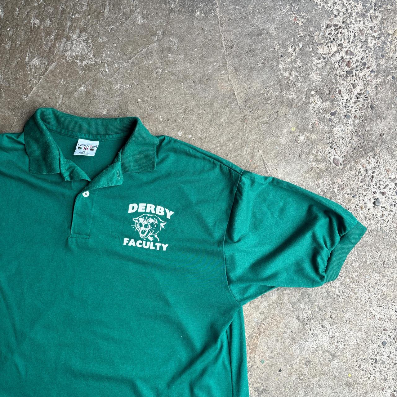 Green ‘Derby Faculty’ Vintage Polo Shirt