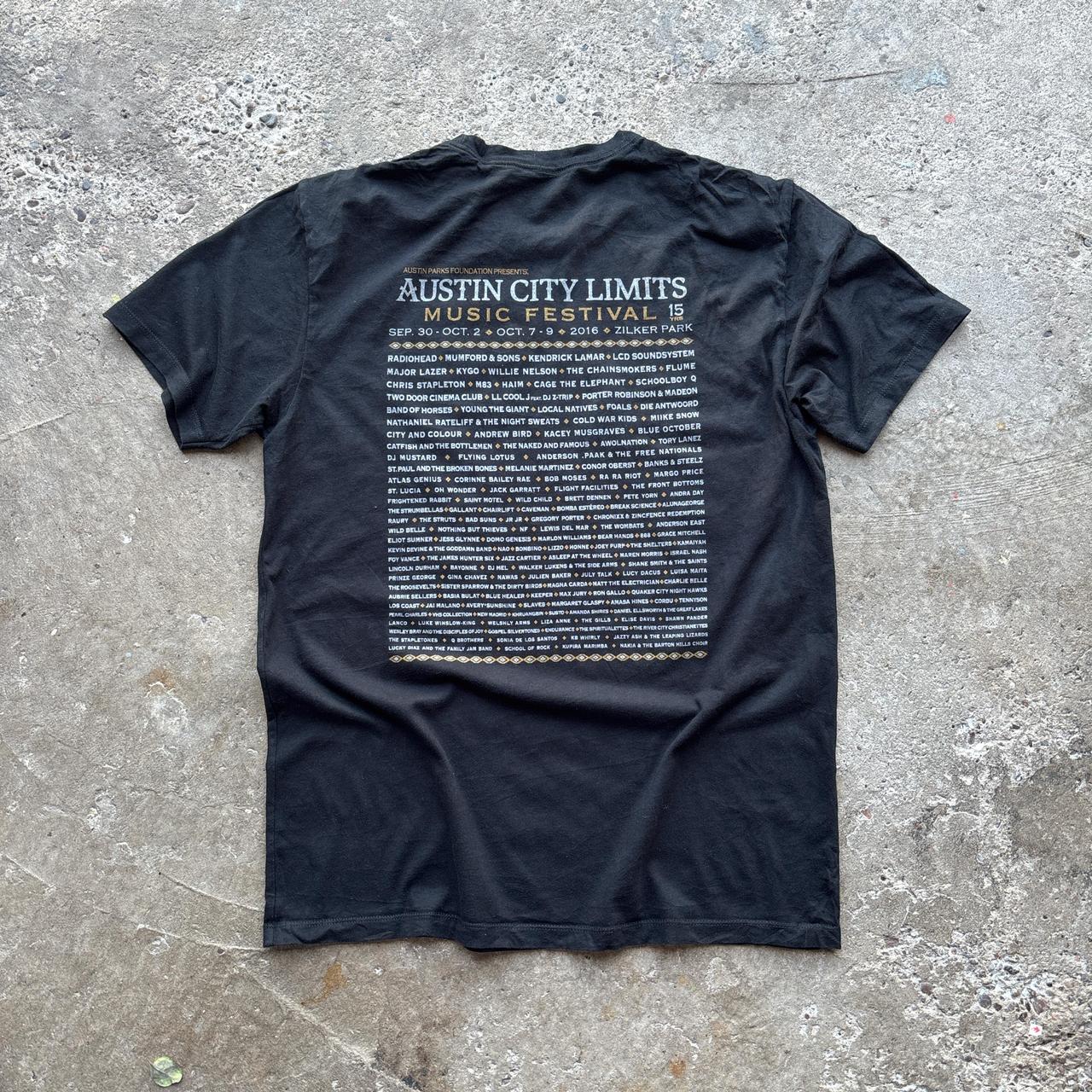 Official Austin City Limits Music Festival 2016 black t-shirt
