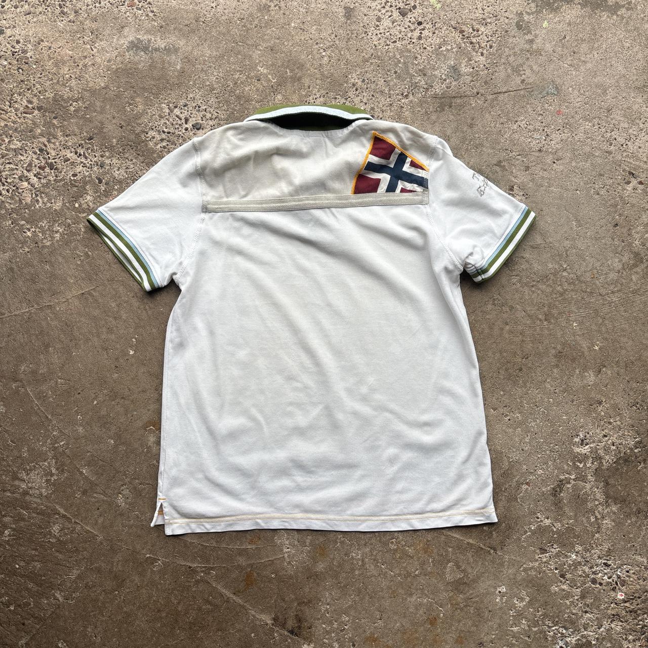 White Napapijri polo shirt - M