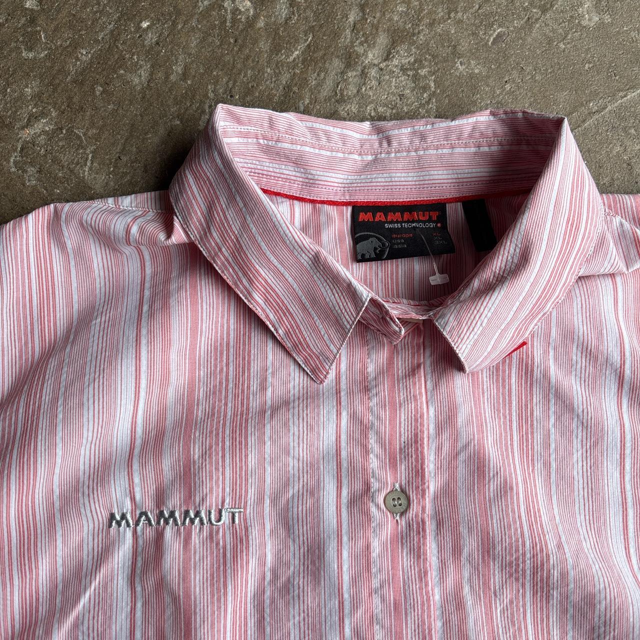 Pink Striped Mammut Short-Sleeve Shirt