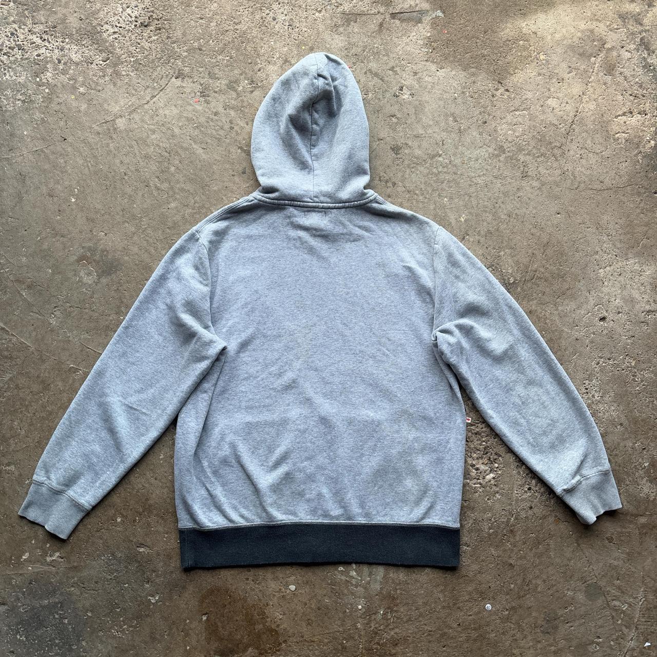 Grey Converse zip-up hoody