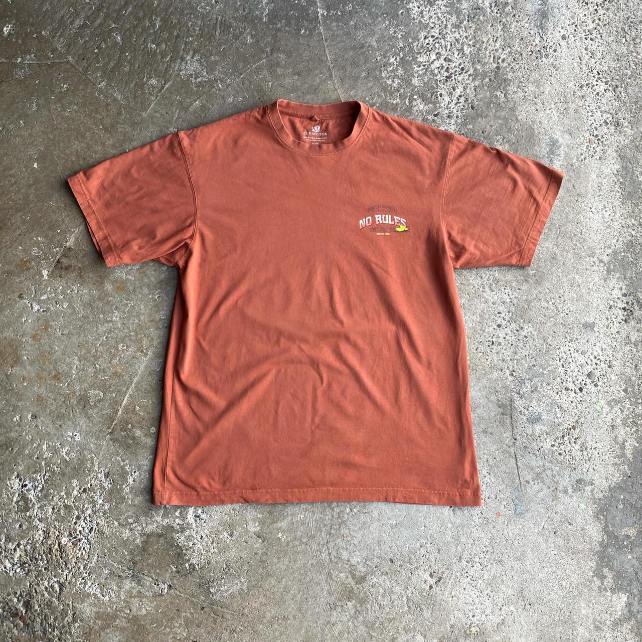 Peach Graphic Bar T-Shirt - XL