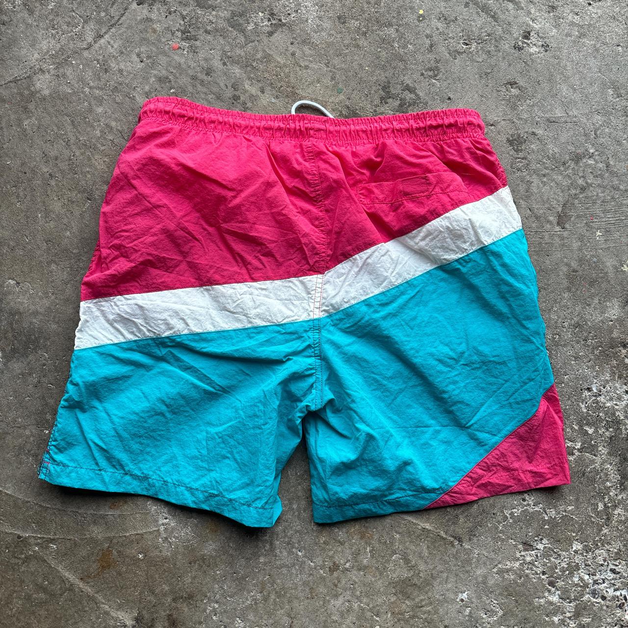 Pink, white and blue Lotto swim shorts/ trunks