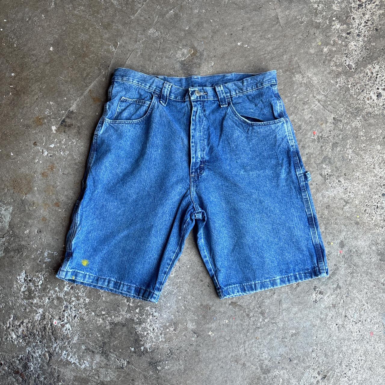 Blue Denim Wrangler Carpenter Shorts