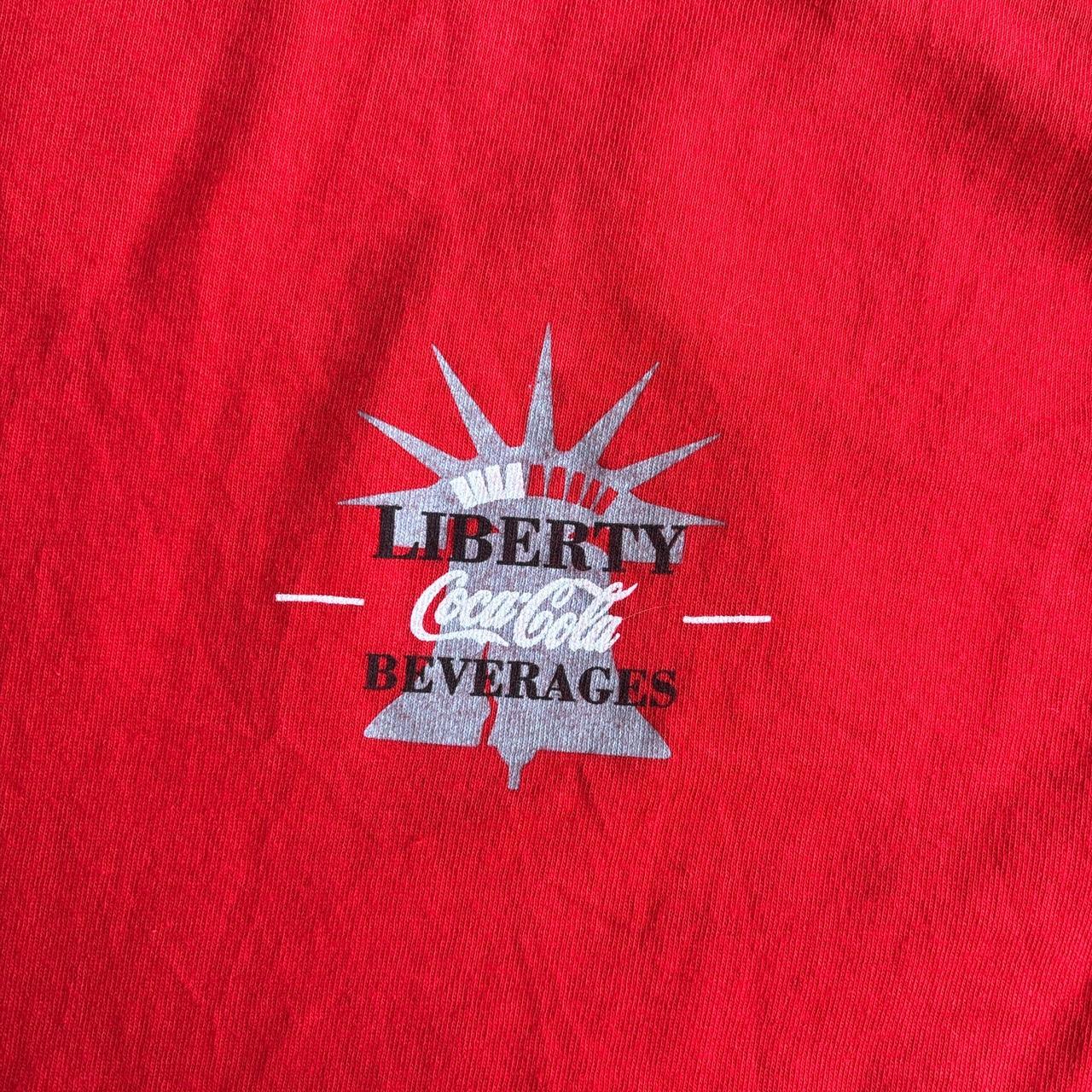 Red Coca Cola Liberty Graphic T-Shirt