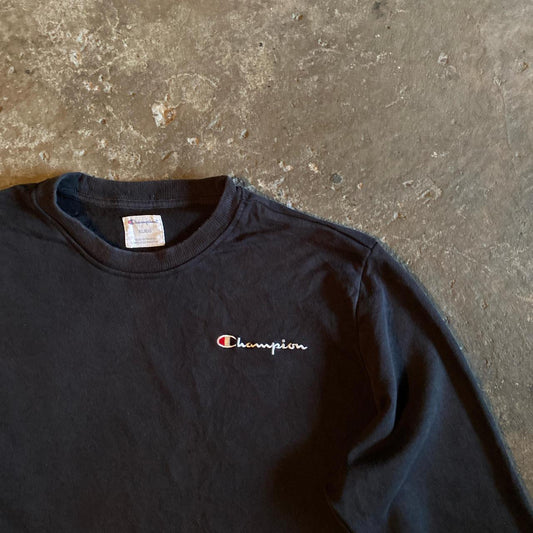 Black Champion Crewneck Sweatshirt - XL