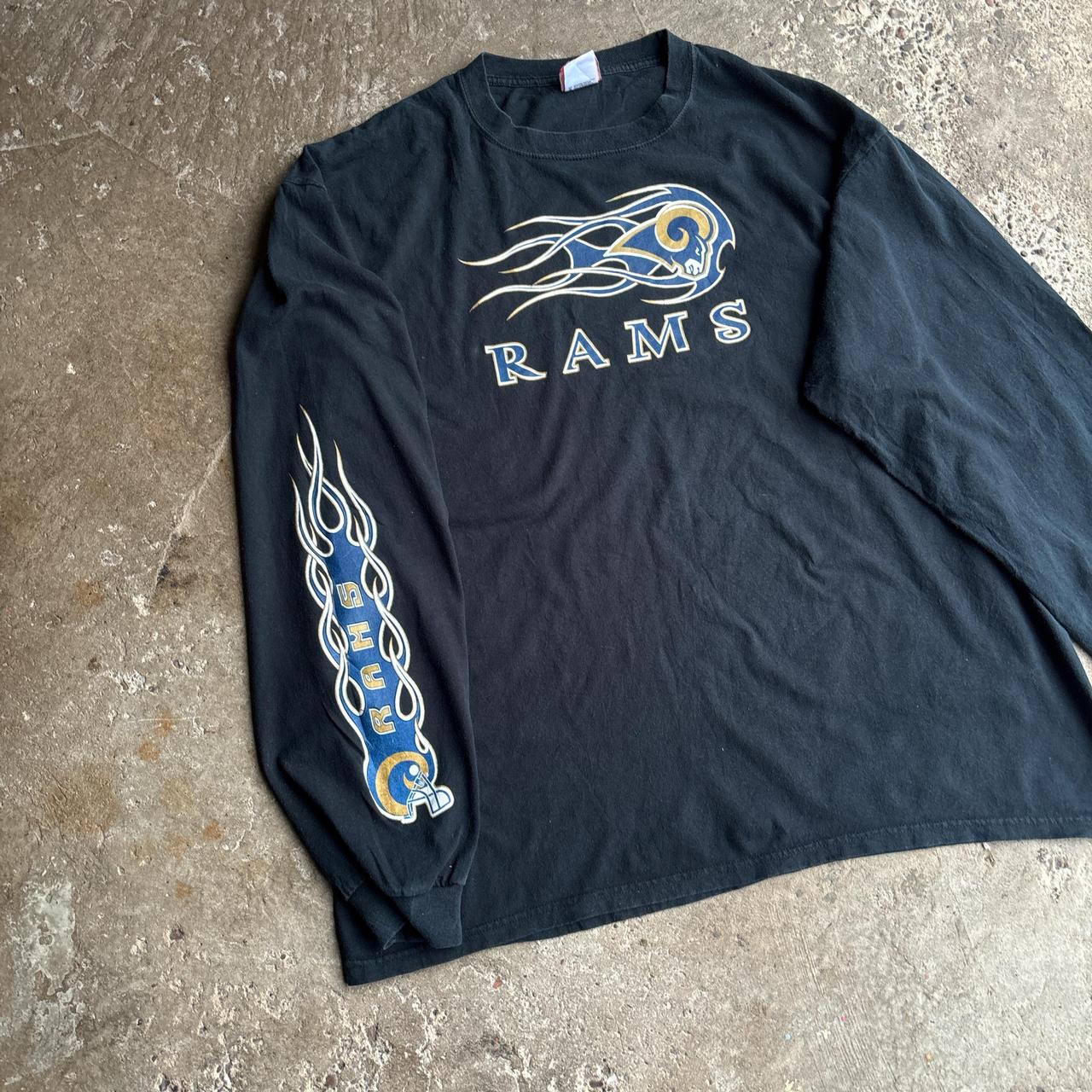 Dark Navy NFL Graphic Rams Long-Sleeve T-Shirt - 2XL