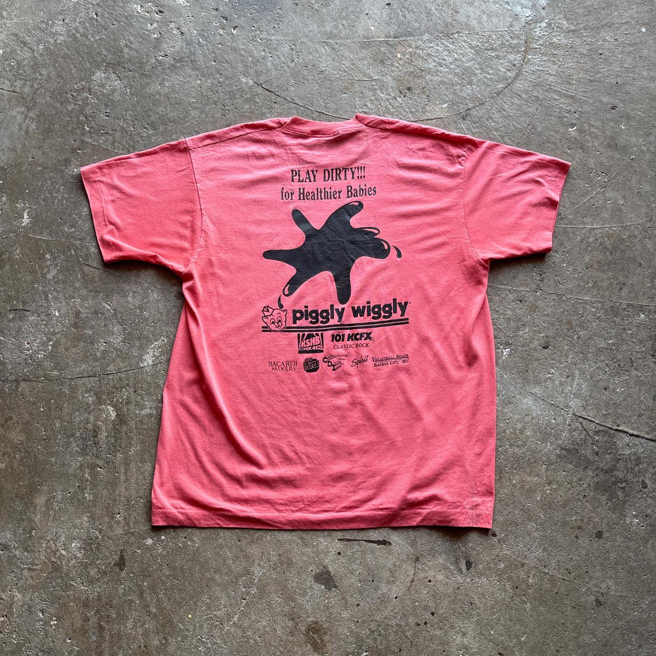 Vintage Pink Single Stitch Graphic T-Shirt