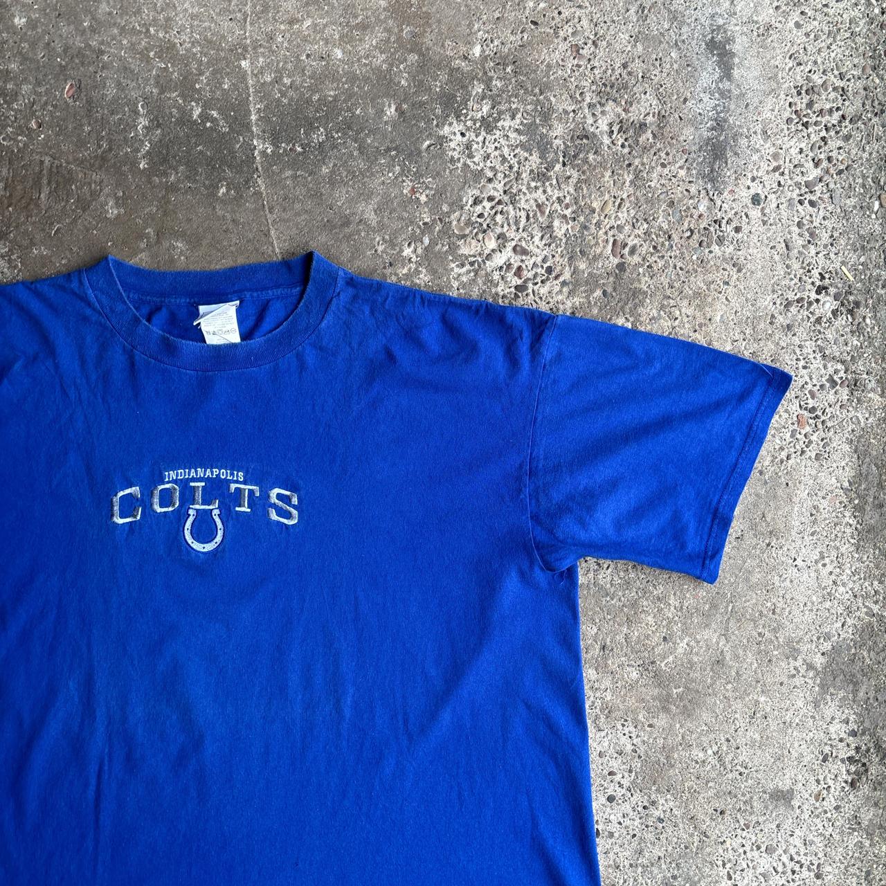 Blue NFL Embroidered Indianapolis Colts T-Shirt - 2XL