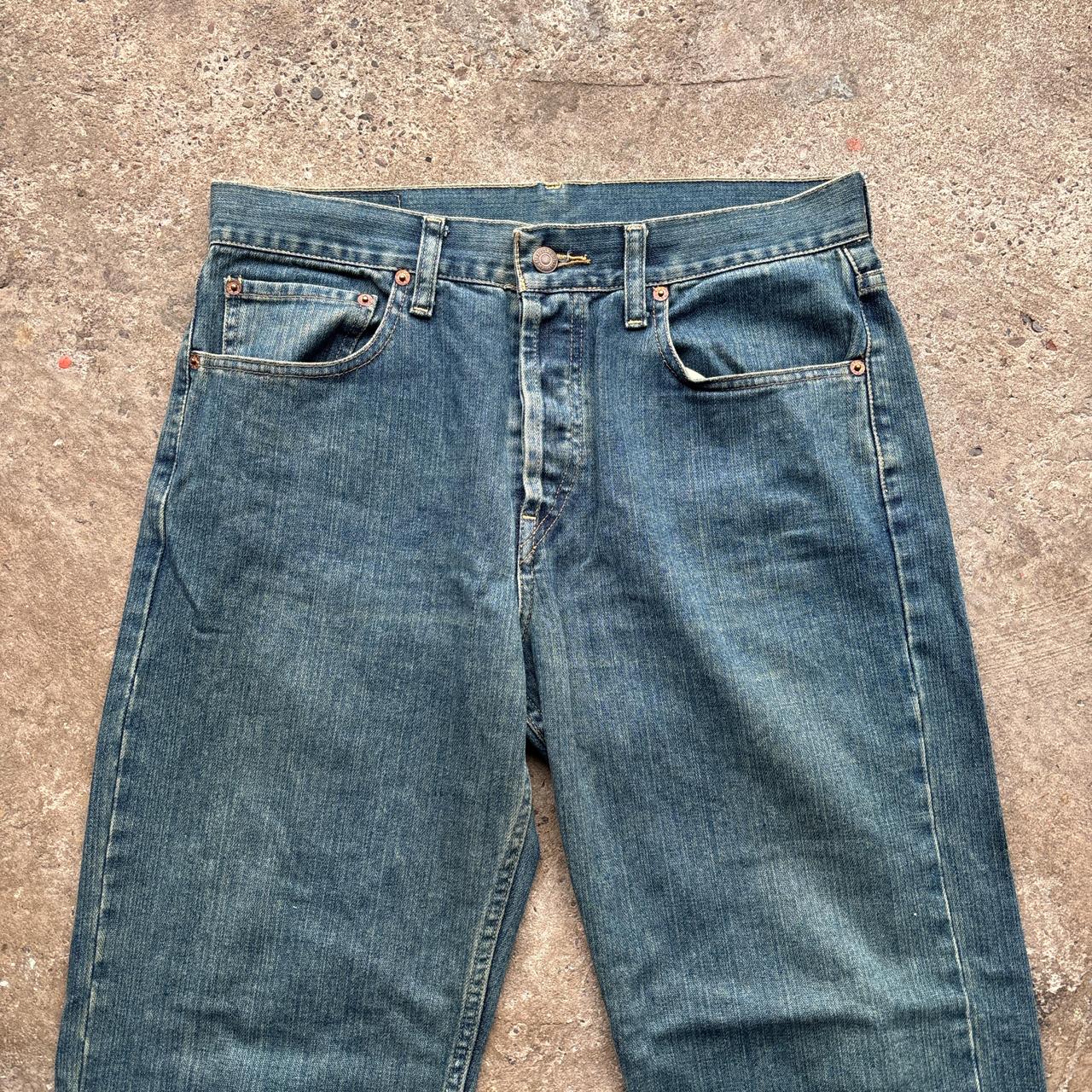 Blue denim Levi’s 512 jeans