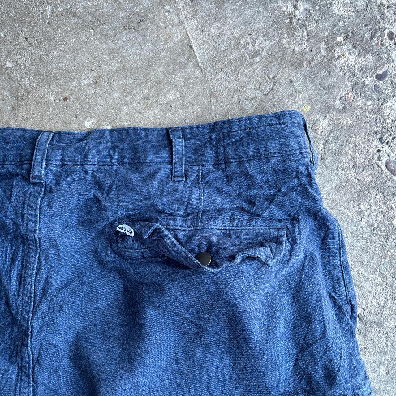 Blue Cotton/Linen Levi’s Cargo Shorts
