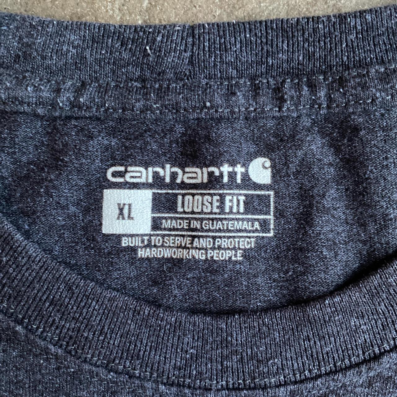 Dark Grey Carhartt Embroidered T-Shirt - XL