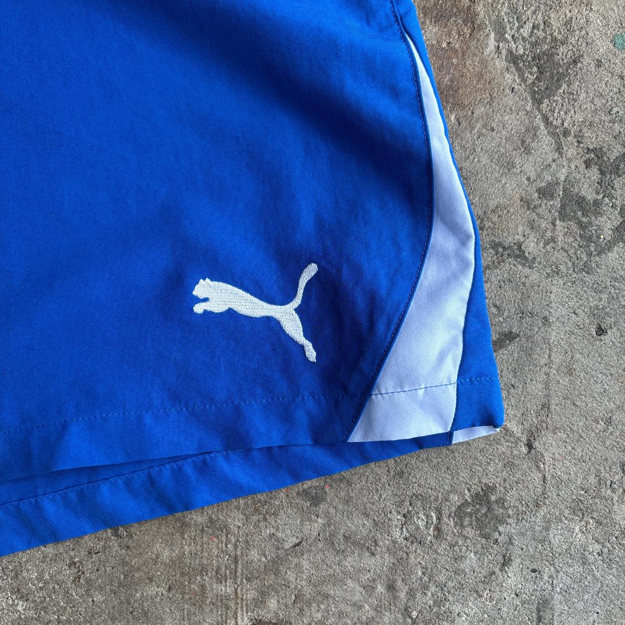 Blue Puma Italy Football Shorts