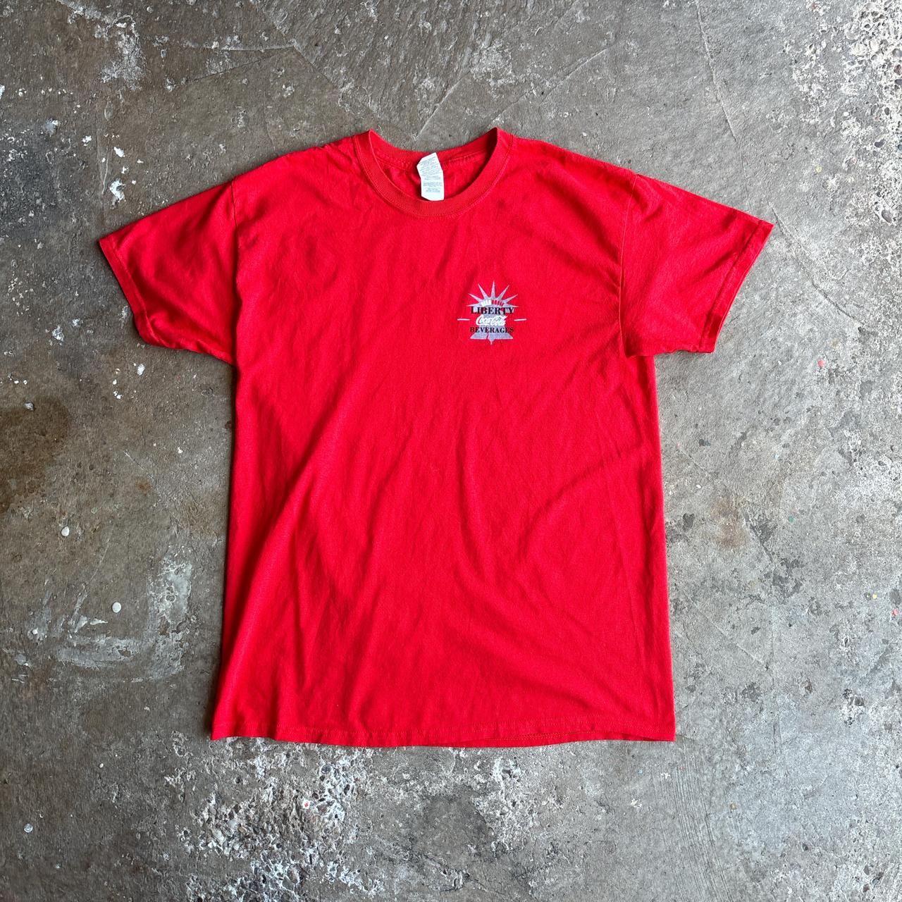 Red Coca Cola Liberty Graphic T-Shirt