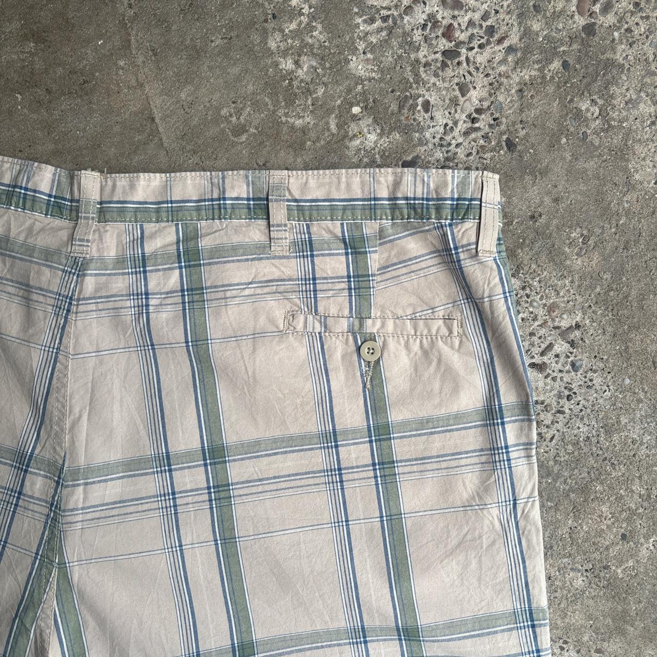 Beige Checkered Wrangler Shorts