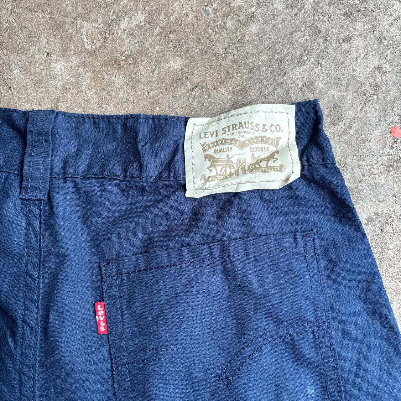 Navy Levi’s Cotton Combat Shorts