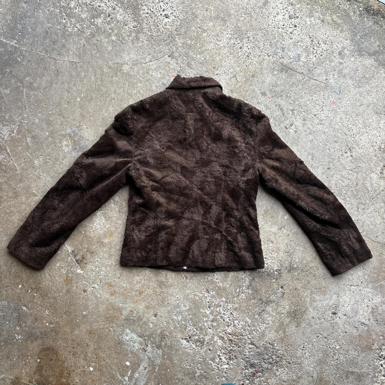 Brown Fleece Faux Fur Jacket