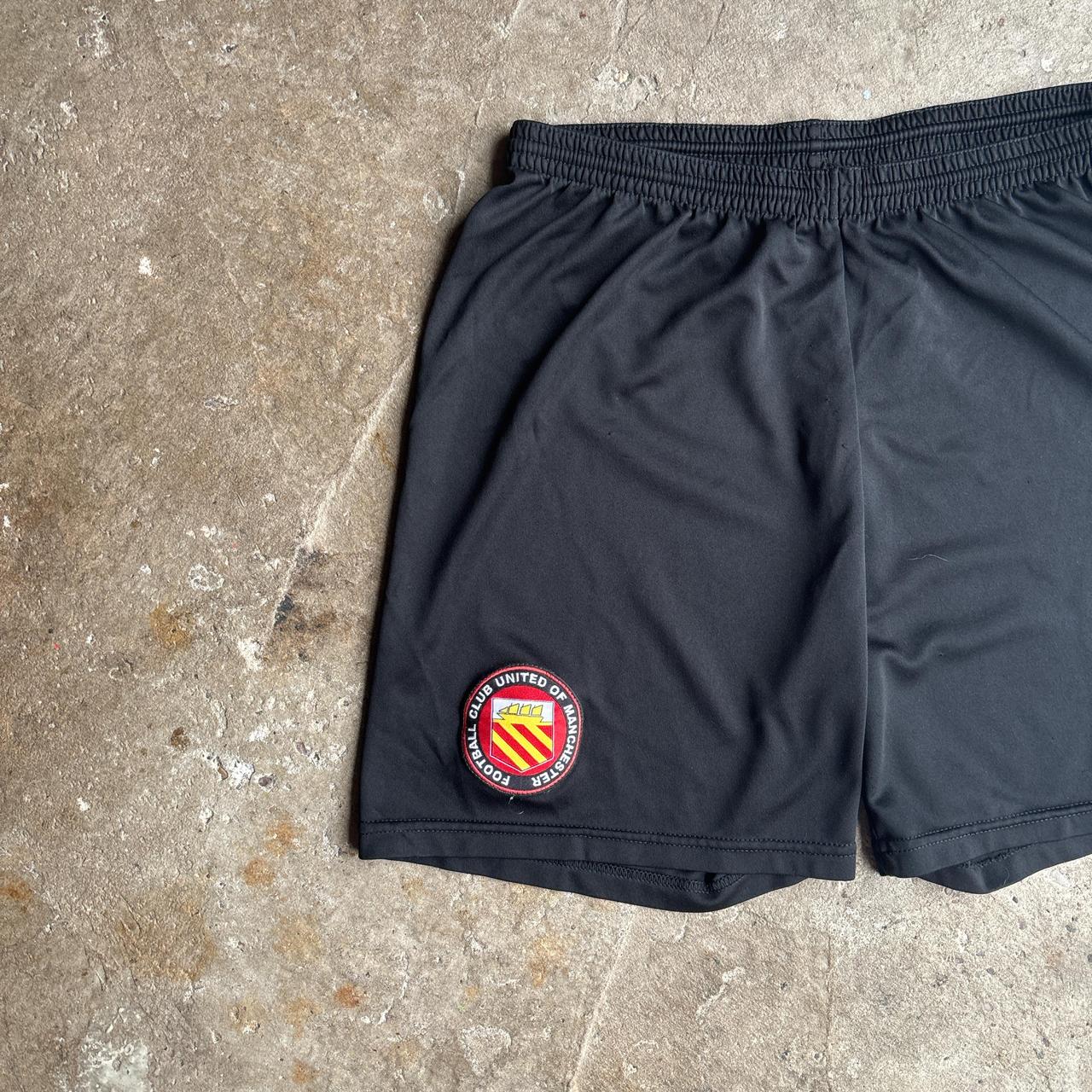 Black FC United Errea Football Shorts