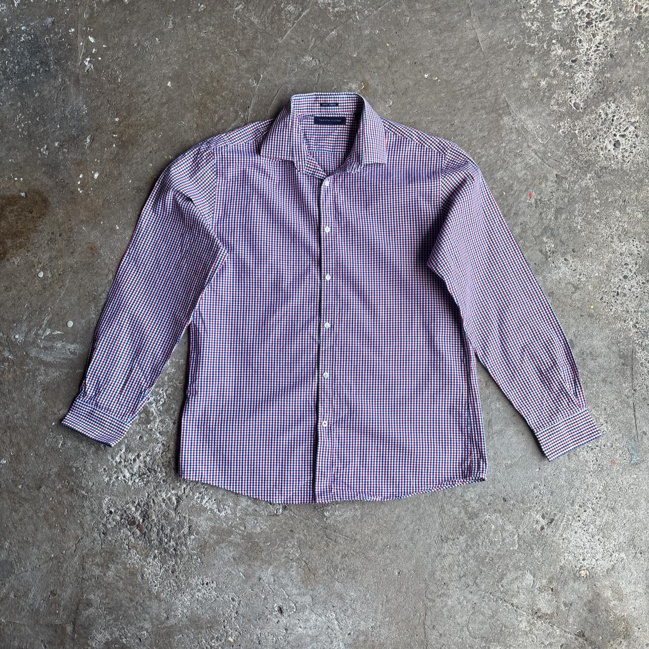 Red & Blue Gingham Tommy Hilfiger Shirt - L