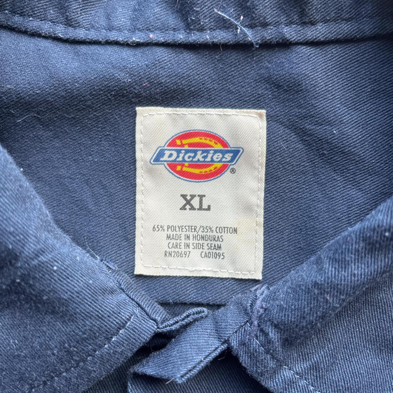 Navy Long Sleeve Dickies Workwear Shirt