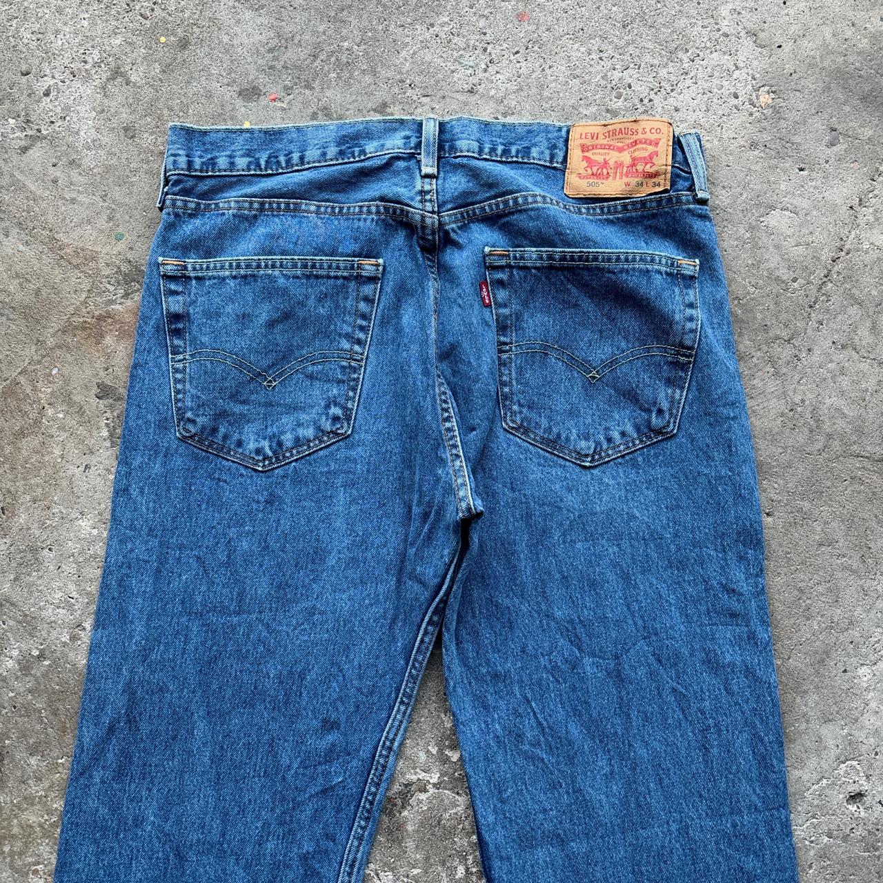 Levi's 505 blue denim jeans