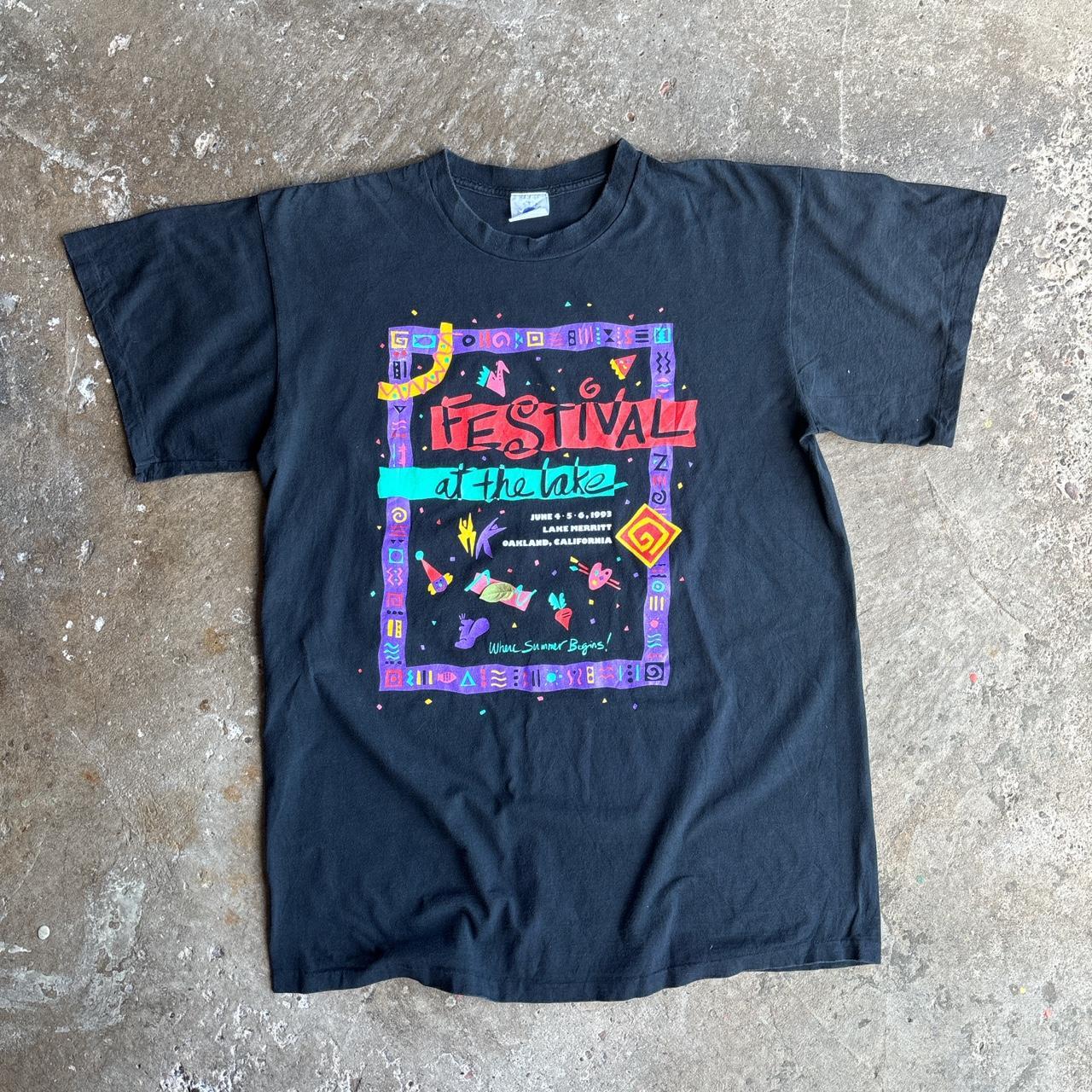 90s Black ‘Festival at the Lake’ single stitch tee