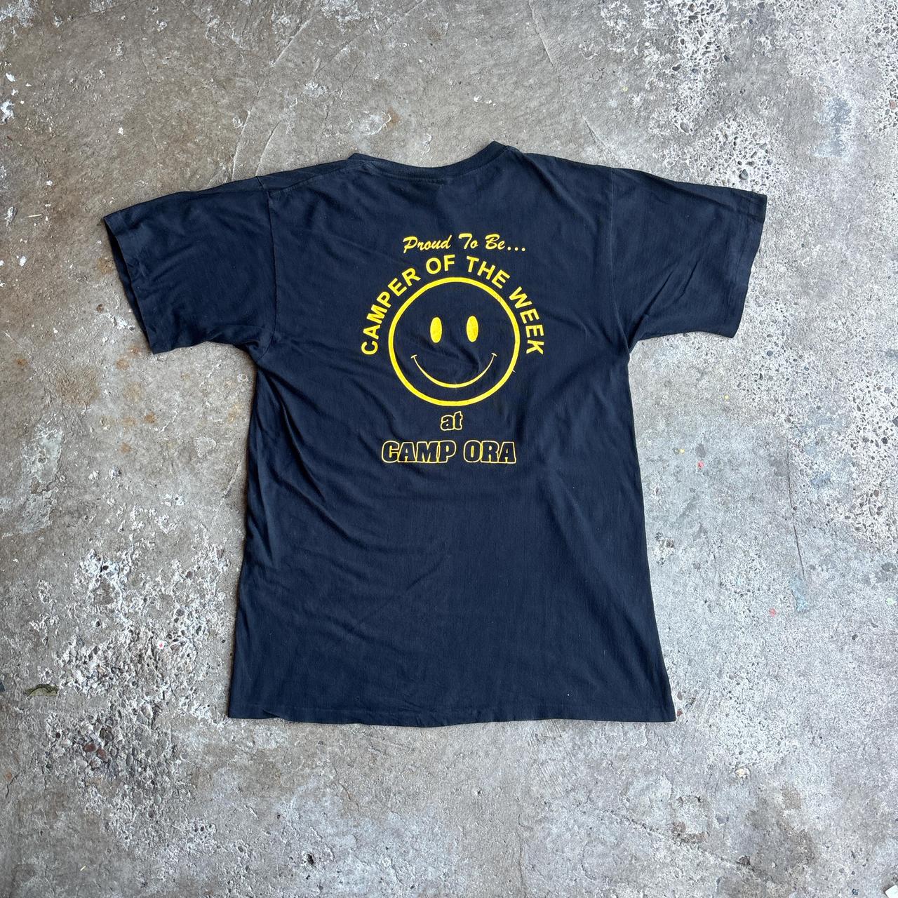 Black Graphic ‘Camp Ora’ Single Stitch T-Shirt