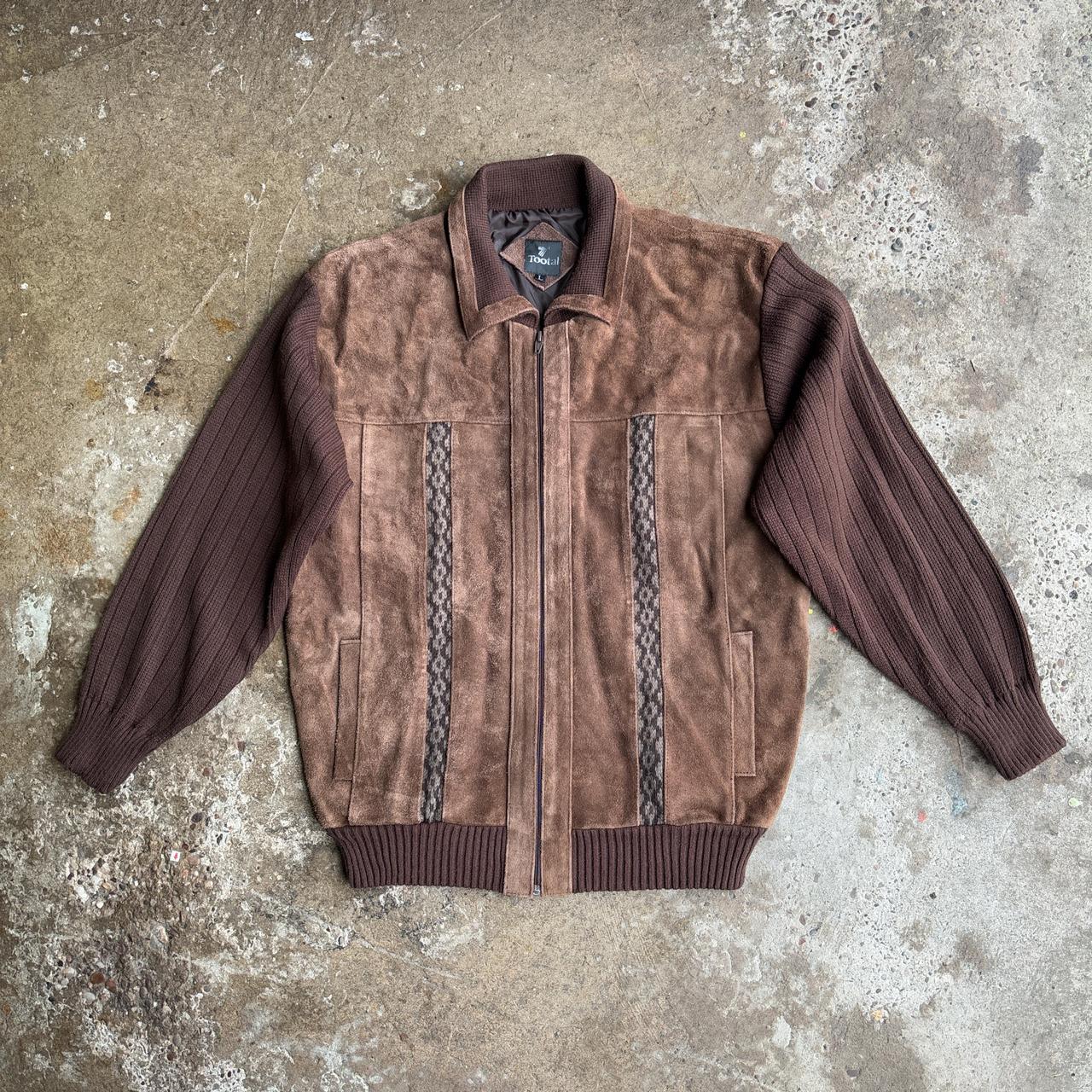70s Tootal Brown suede leather jacket