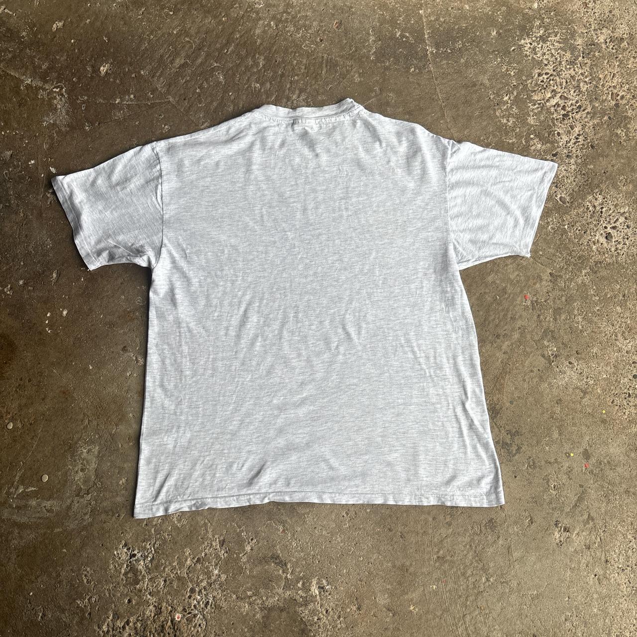 Grey Single Stitch Graphic T-Shirt - XL