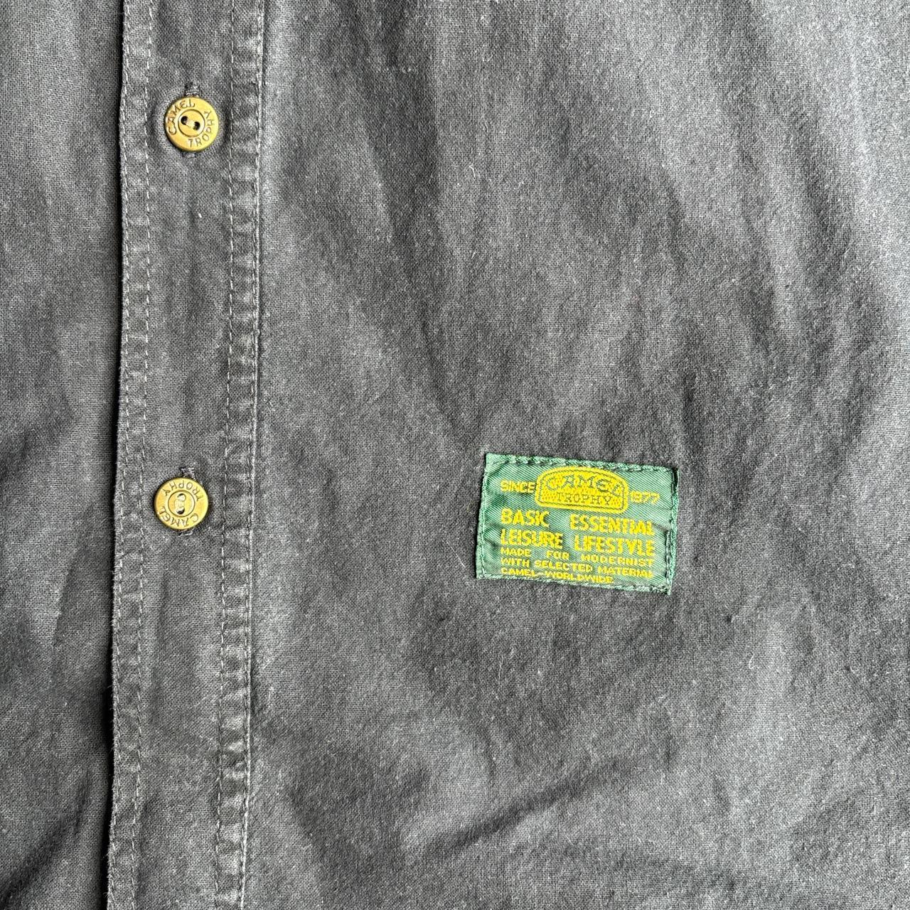 Vintage Black Camel Workwear Style Shirt
