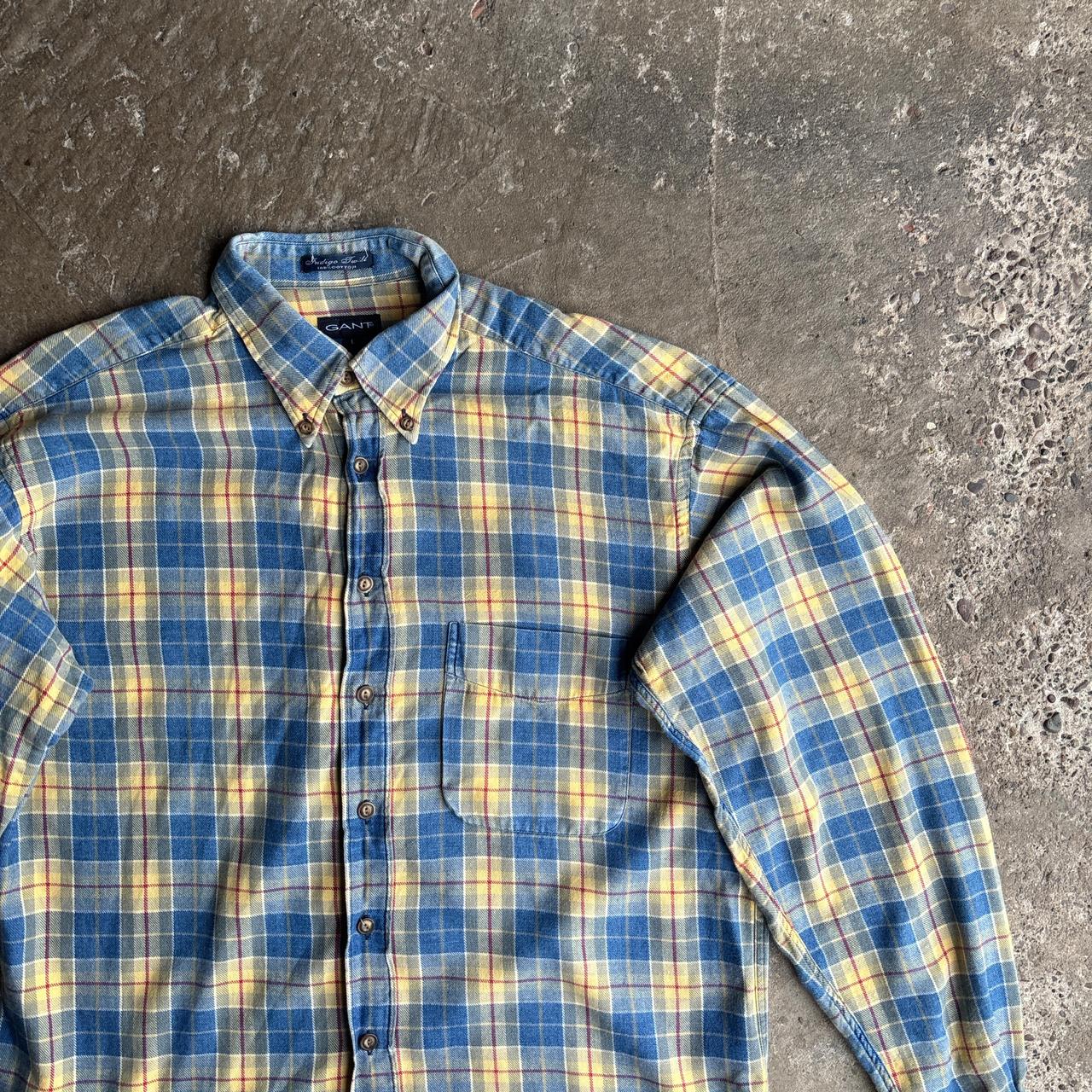 Blue & Yellow Flannel Shirt GANT - L