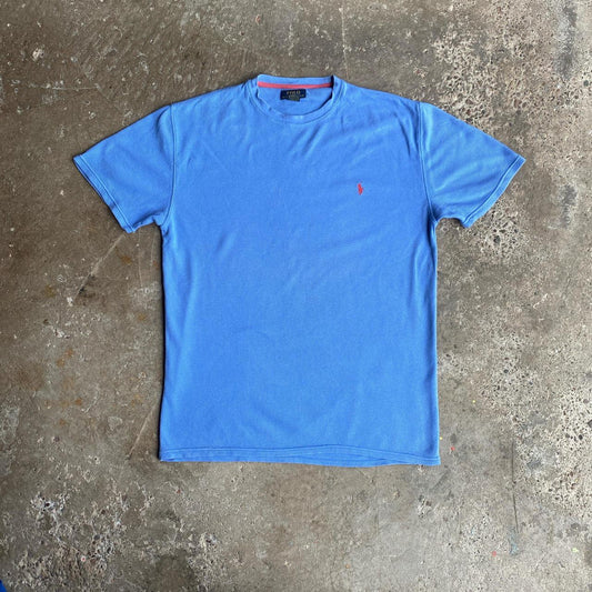 Blue Ralph Lauren Waffle Knit T-Shirt - XL