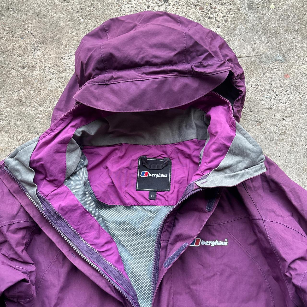 Purple Berghaus waterproof jacket