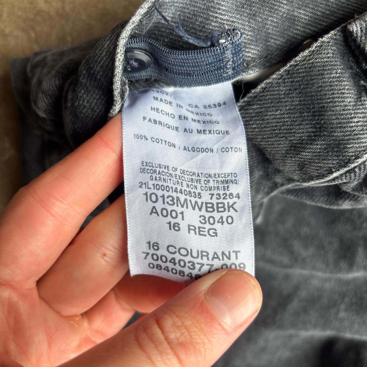 Black Washed Straight Wrangler Jeans - W28