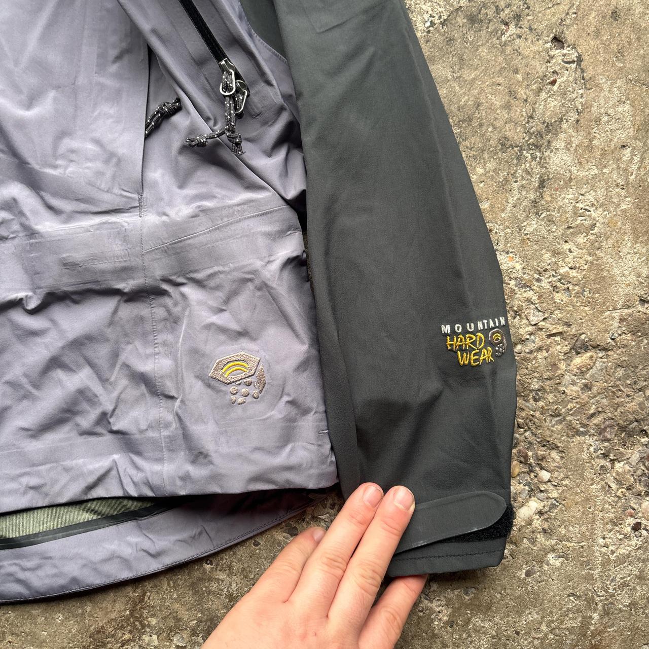 Grey and black Mountain Hardwear Gore-Tex jacket