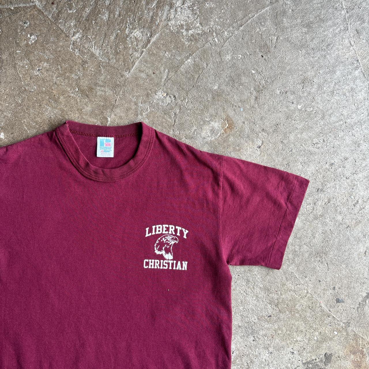 Burgundy ‘Russell Athletic Graphic Baby T-Shirt
