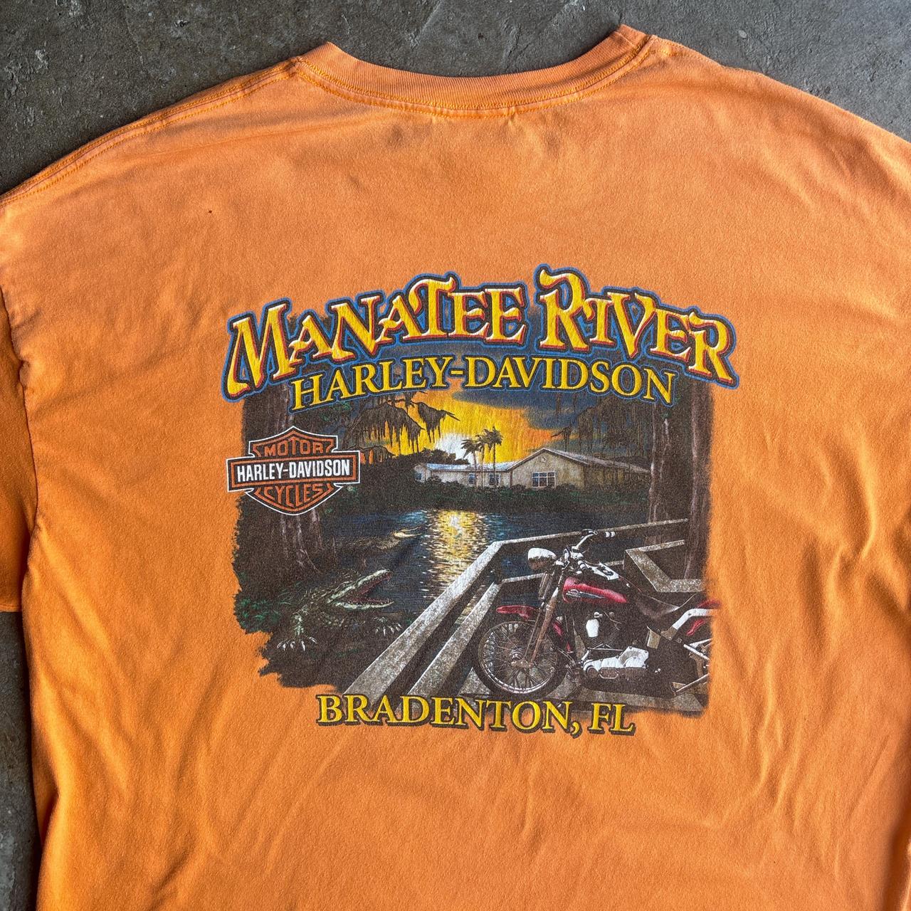 Orange Harley Davidson 00’s Graphic T-Shirt
