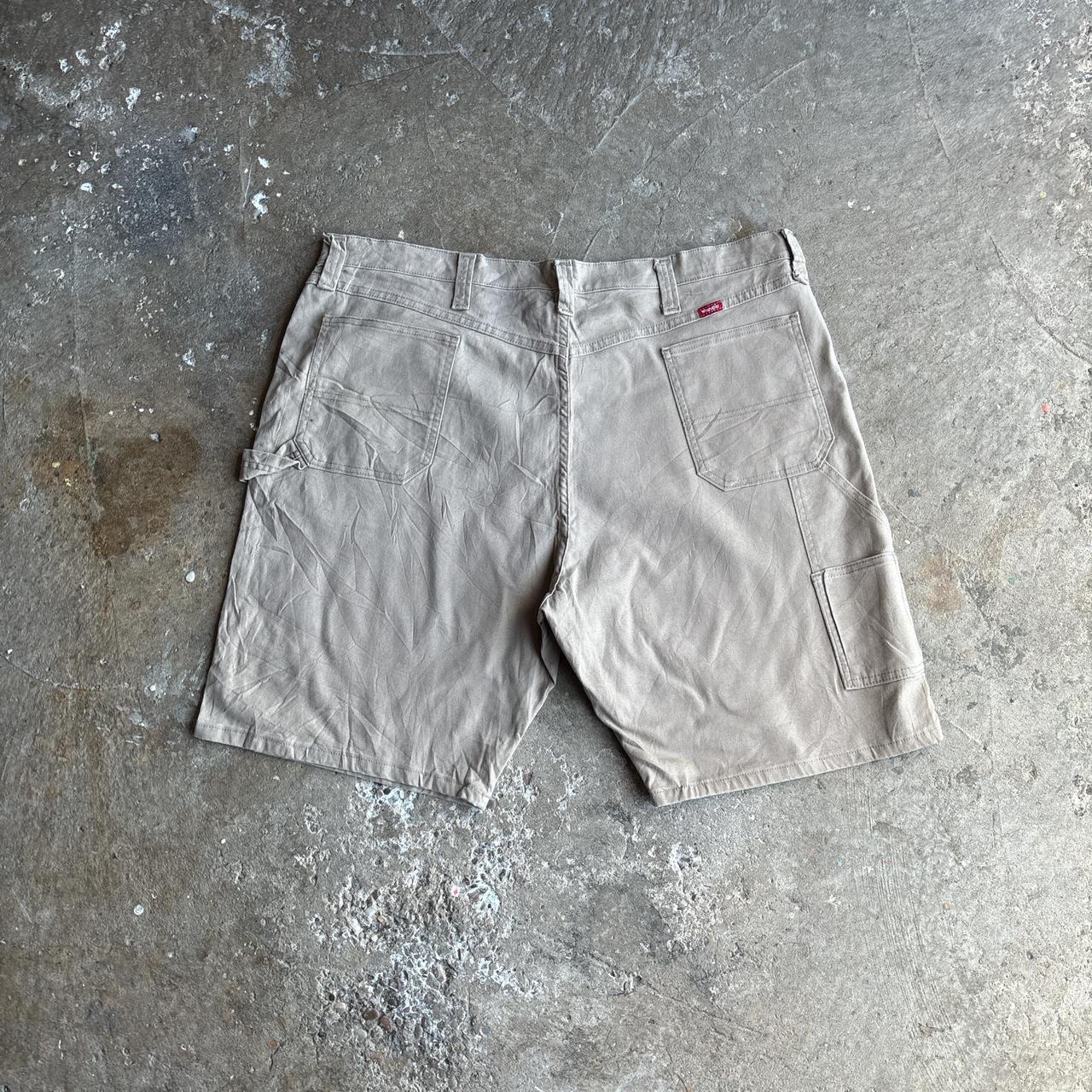 Tan Wrangler Carpenter Shorts