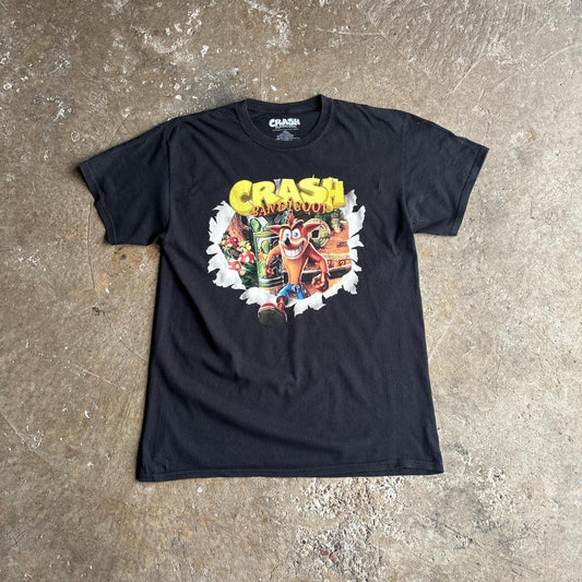 Black Crash Bandicoot Graphic T-Shirt