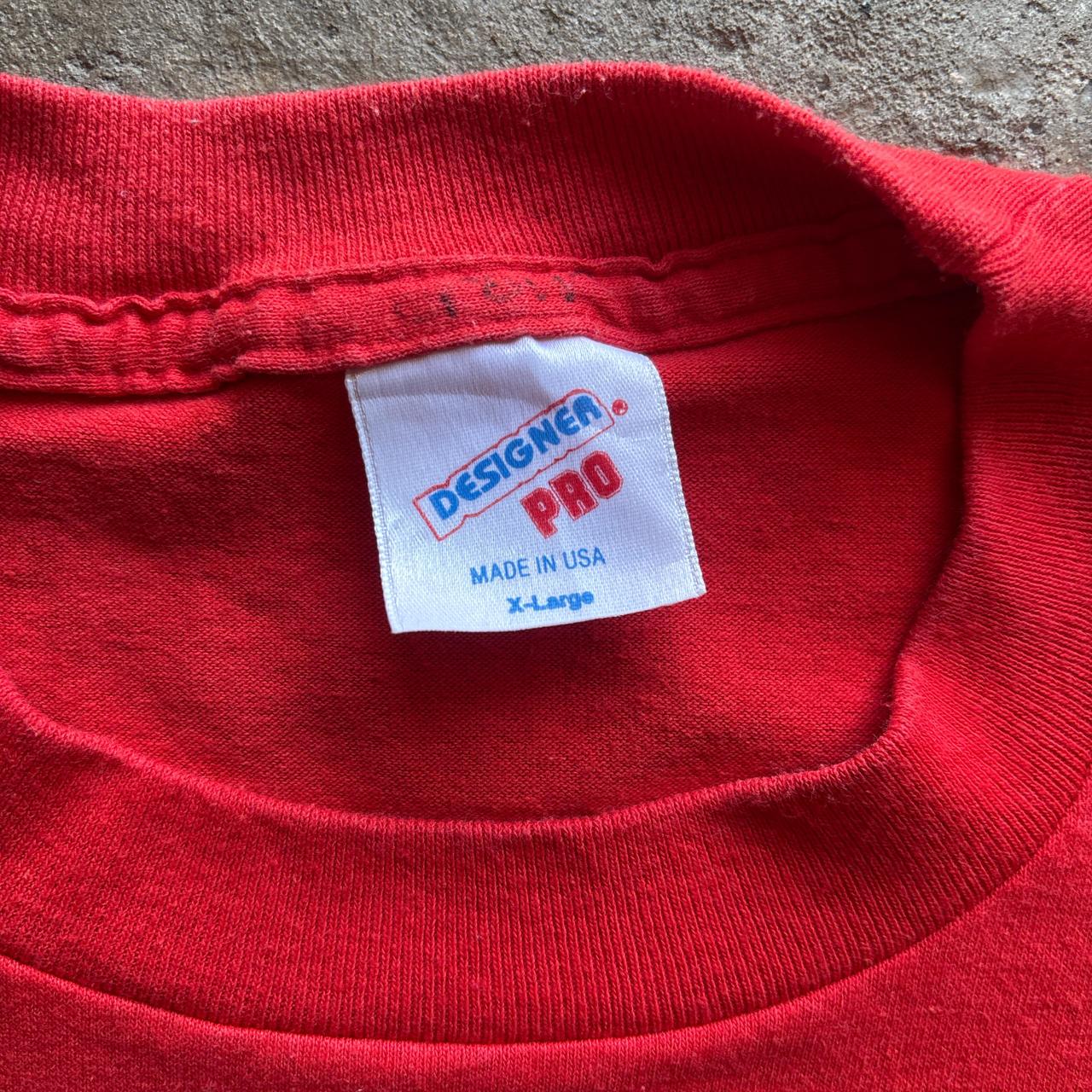 Vintage Red ‘Mayor’ Graphic Single Stitch T-Shirt