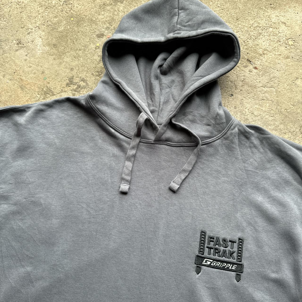 Grey Russell hoody with embroidered logo