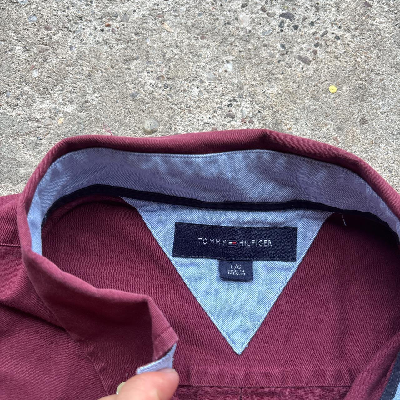 Burgundy Tommy Hilfiger Shirt - L