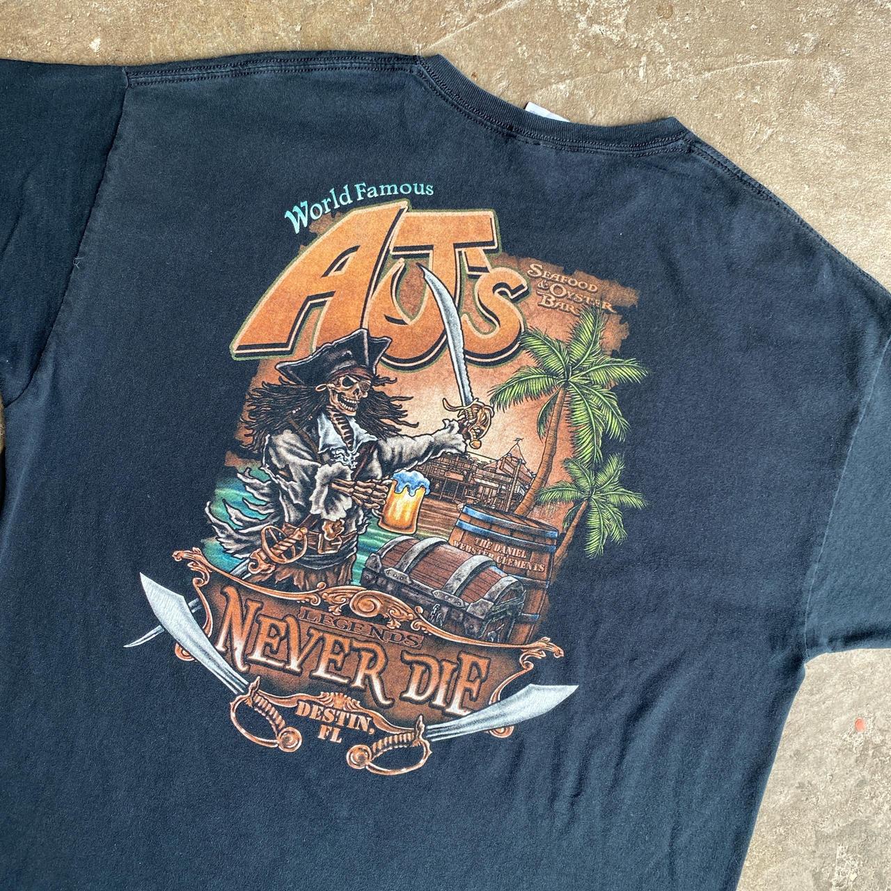 Black Pirate Bar Graphic T-Shirt - XL