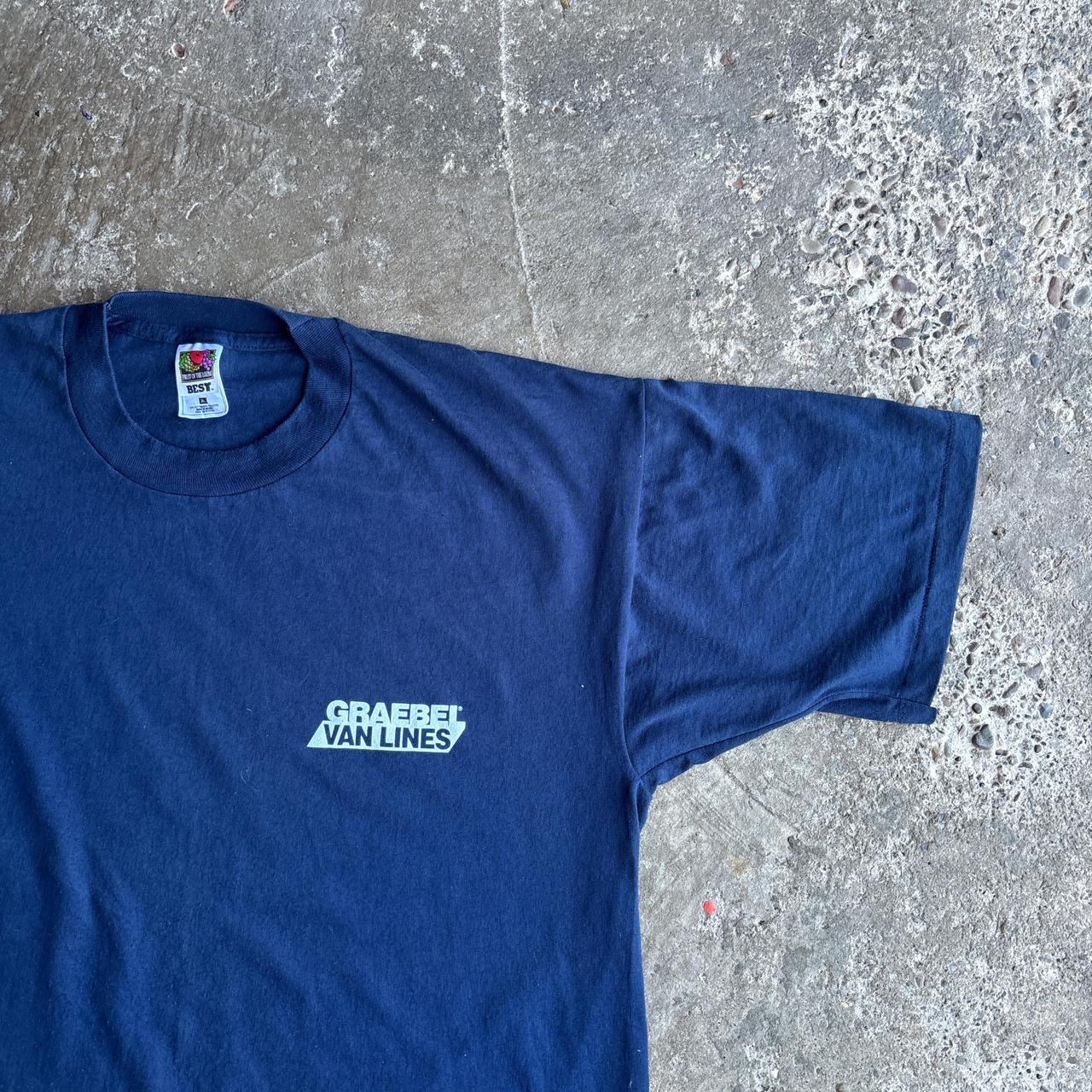Vintage Navy ‘Graebel’ Graphic Single Stitch T-Shirt