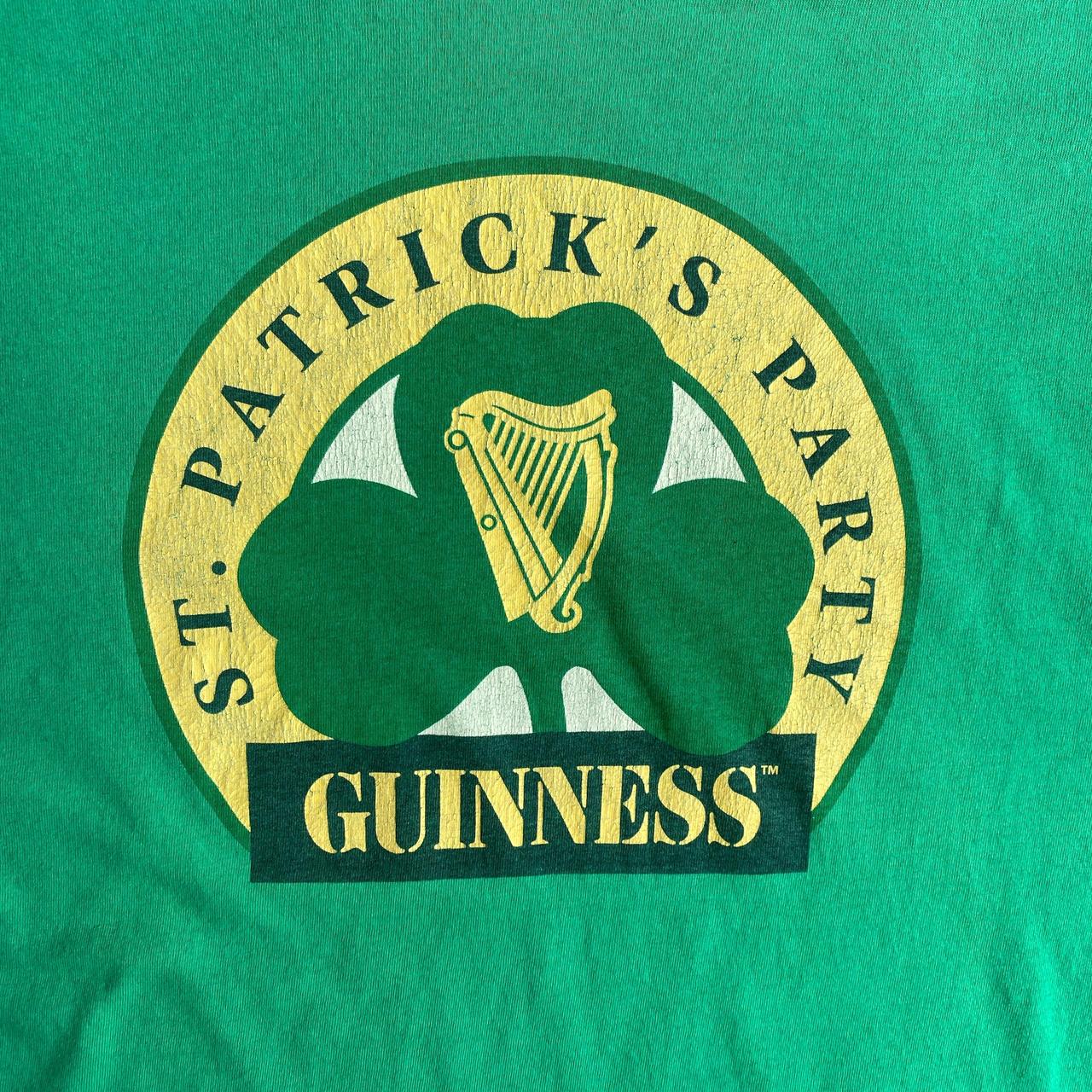 Vintage Green Guinness St Patrick’s Day Single Stitch T-Shirt