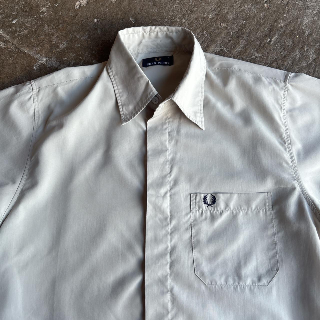 Vintage cream Fred Perry short-sleeved shirt