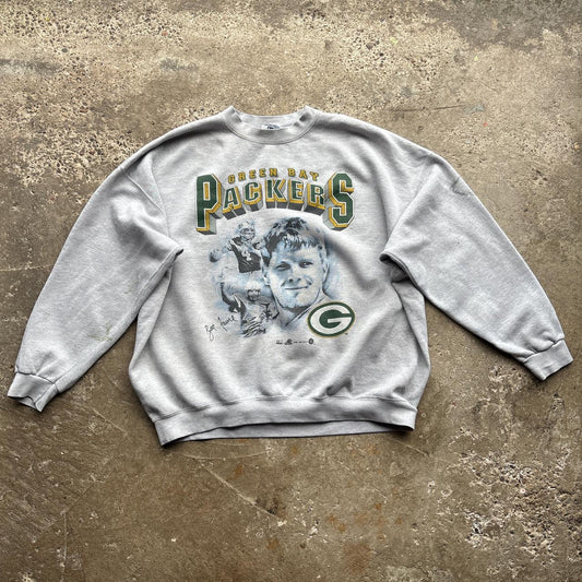 90s Grey Lee Green Bay Packers sweatshirt - XXXL
