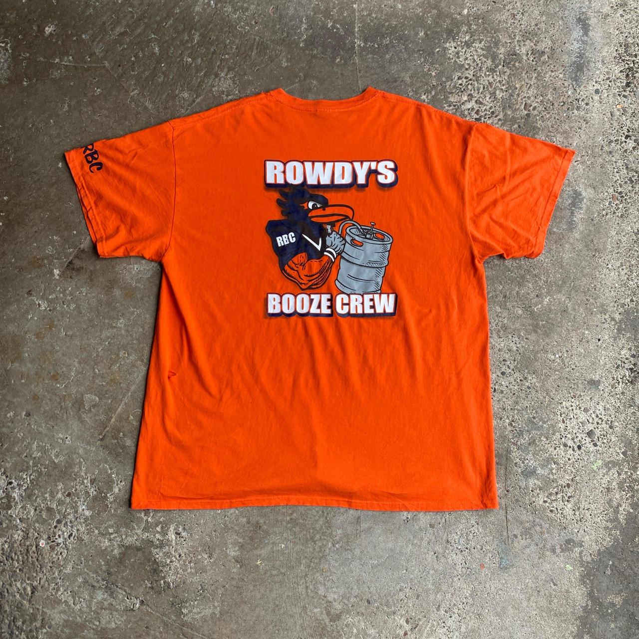 Orange Graphic ‘Booze Crew’ T-Shirt - 2XL